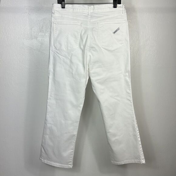 Poco Jeans White Straight Leg Jeans Size 17 - Picture 4 of 11